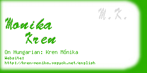 monika kren business card