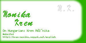 monika kren business card